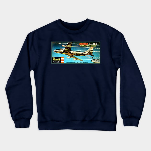 KC-135 Stratotanker Model Kit Box Art Crewneck Sweatshirt by Starbase79